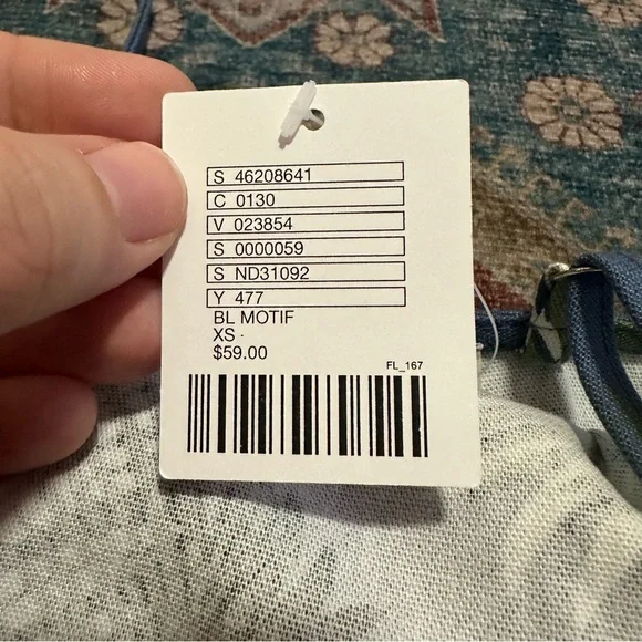 NWT urban outfitters• Palm Print Bodycon Mini
Dress Blue Size XS and S - Picture 12 of 16